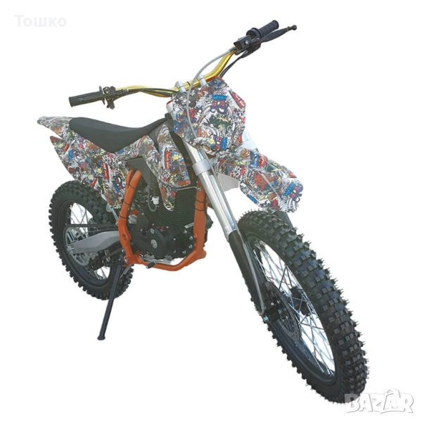 Бензинов кросов мотор EcoWay D7-09 Двигател: 250CC(25KW), 5F/N/R, 4-тактов бензинов, едноцилиндров, снимка 1