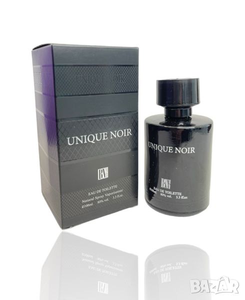 Оригинален арабски мъжки парфюм UNIQUE NOIR, 100ML EAU DE PARFUM, снимка 1