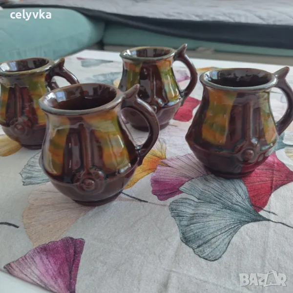 Битови чаши за вино - Бусинска керамика, снимка 1