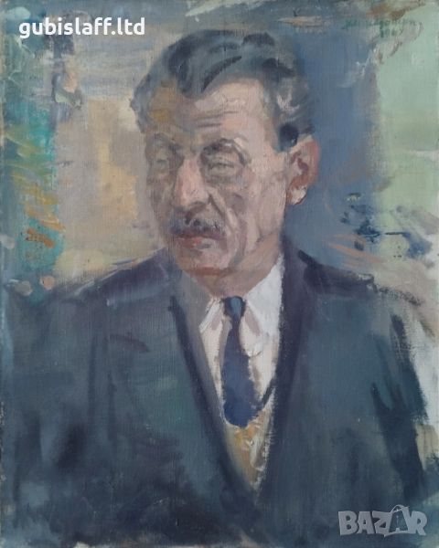 Картина, портрет, 1969 г., худ. Д. Македонски (1914-1993), снимка 1