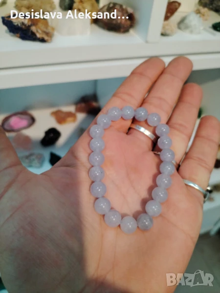 Гривна с аквамарин, много изгодно , снимка 1