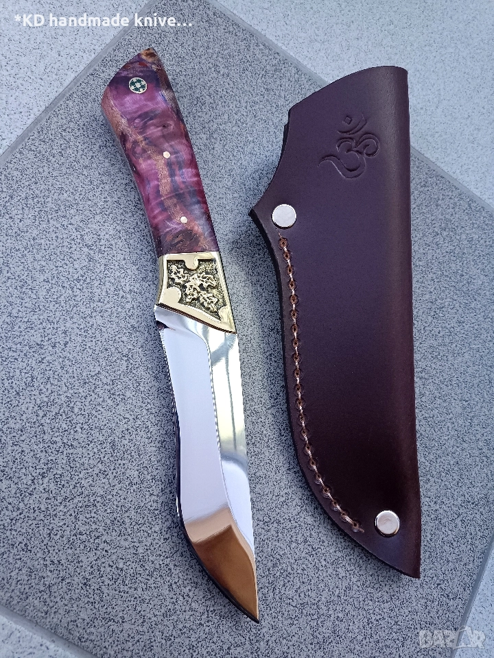 Ръчно изработен ловен нож от марка KD handmade knives ловни ножове, снимка 1