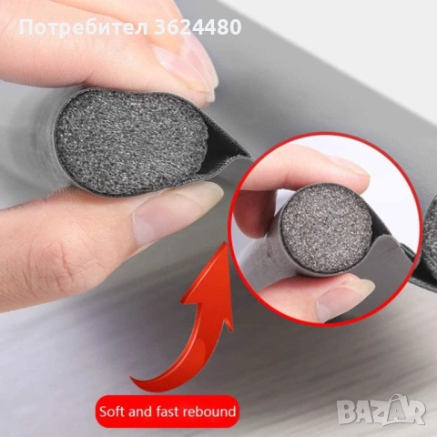  Кожено уплатнение за под врата 3756 КОЖА , снимка 13 - Други стоки за дома - 53456405