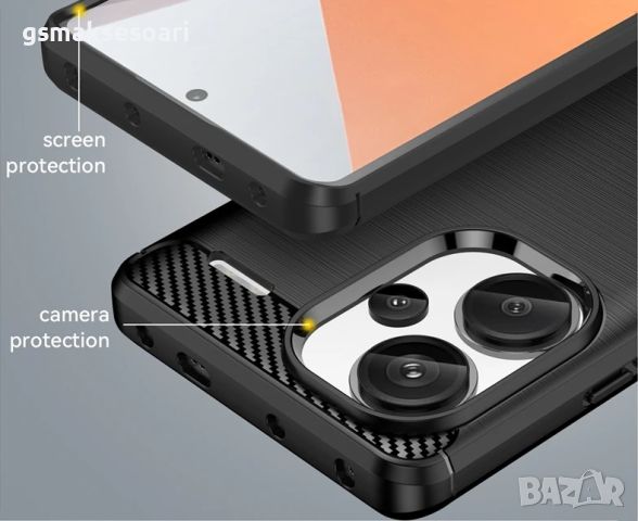 Xiaomi Redmi Note 13 Pro Plus - Удароустойчив Кейс Гръб CARBON, снимка 5 - Калъфи, кейсове - 45684091