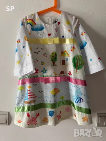 Нова Детска рокля Love made love - 7-8 г.