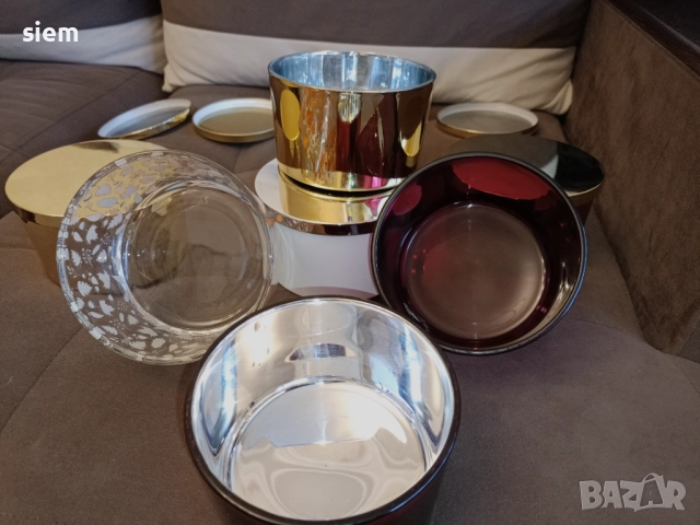 Стъклени купи с капак, снимка 4 - Други - 52829107