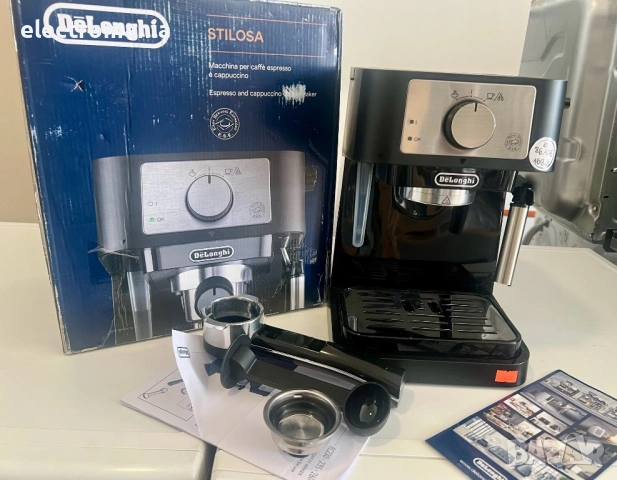 еспресо кафемашина De’Longhi Stilosa EC260.BK – Професионално решение за дома, снимка 3 - Кафемашини - 53073729