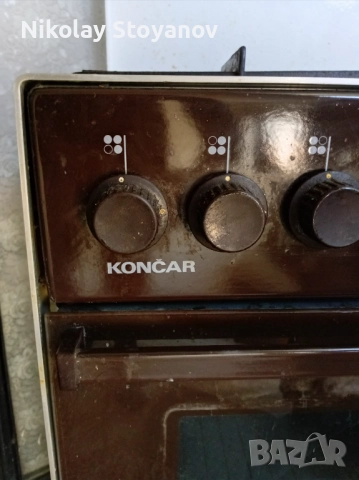 Газова готварска печка KONCAR + 2бр. Газови бутилки по 10 литра, снимка 6 - Печки, фурни - 52929347