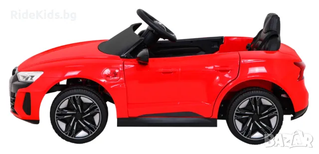 Audi RS E-Tron GT 12V – Детска акумулаторна кола, Червена, EVA гуми, снимка 6 - Детски велосипеди, триколки и коли - 50420674