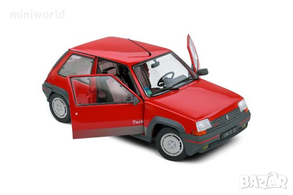 Renault 5 GT Turbo 1985 - мащаб 1:18 на Solido моделът е нов в кутия, снимка 8 - Колекции - 46322397