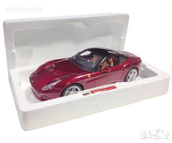 1:18 Метални колички: Ferrari California T - Bburago, снимка 2 - Колекции - 45204223