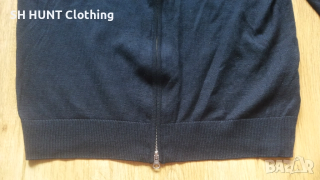 MORRIS Merino Zip Cardigan 100% Merino Wool размер L жилетка 100% Мерино вълна - 1818, снимка 10 - Пуловери - 52979025