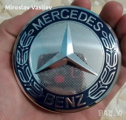 Капачки за джанти Мерцедес Mercedes 75 mm НОВИ!, снимка 4 - Аксесоари и консумативи - 47345339