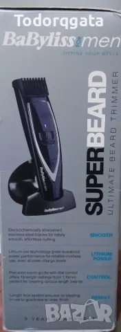 Babyliss Beard Trimmer Машинка Тример за Брада Различни Дължини 1-15мм Мъже Подарък, снимка 8 - Електрически самобръсначки - 49398873