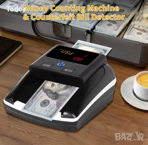 Детектор машина за проверка на пари ЕВРО/ДОЛАР, снимка 2 - Друга електроника - 53177574