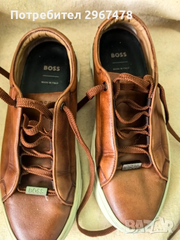 Спортни обувки "BOSS" оригинални, кожени, снимка 9 - Ежедневни обувки - 52866619