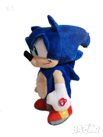 Музикална Плюшена играчка ходещ Соник, Музикален и движещ, Sonic, снимка 2 - Музикални играчки - 51253277