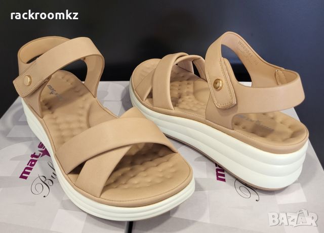 Дамски анатомични сандали с мемори стелки модел: W060041 beige, снимка 4 - Сандали - 45656428