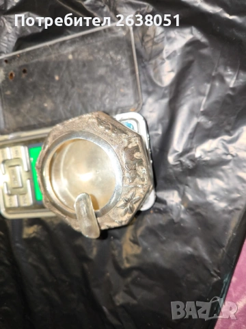 Продавам сребърен пепелник, снимка 3 - Антикварни и старинни предмети - 53429754