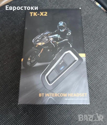 Мотоциклетна комуникационна система TK-X2, двойна - комплект от 2 слушалки, Bluetooth интерком , снимка 10 - Аксесоари и консумативи - 50596698