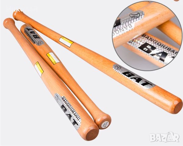 Дървена бейзболна бухалка , дървени бухалки за спорт , самозащита, снимка 4 - Бейзбол - 45319669