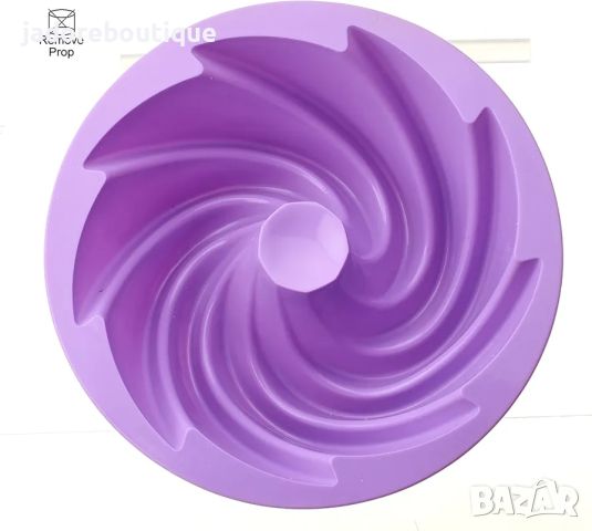 Силиконова форма за кекс Спирала, снимка 2 - Форми - 46404067