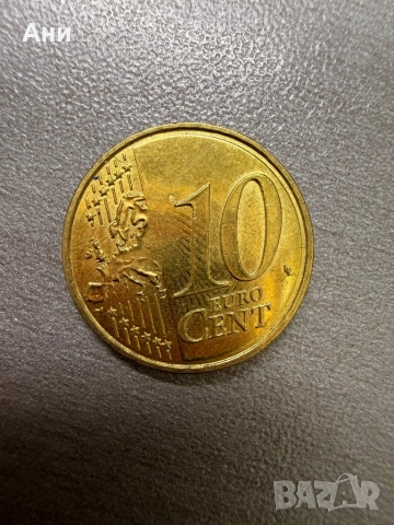 Колекционерска монета от 10 цента Малта 2008, снимка 3 - Нумизматика и бонистика - 53466245