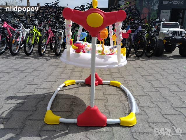 MONI Детско бънджи VISTA бял, снимка 2 - Проходилки - 53565132