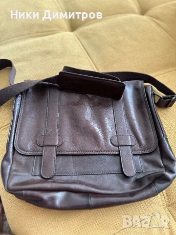 Мъжка чанта от естествена кожа - чисто нова!, снимка 1 - Чанти - 45885436