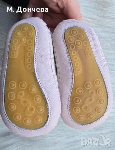 Детски боси обувки №19 естествена кожа, снимка 8 - Бебешки обувки - 53793660