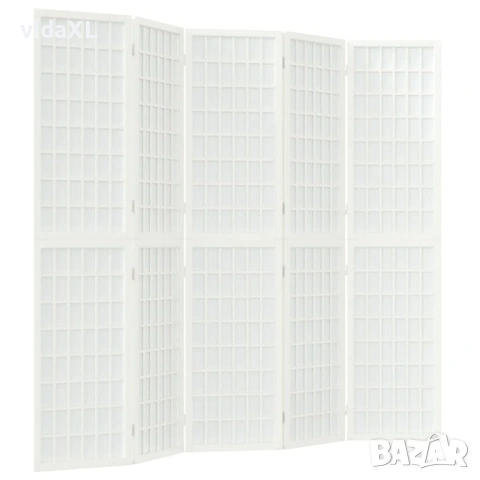 vidaXL Параван за стая, 5 панела, в японски стил(SKU:352089)