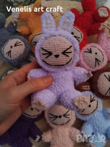 Плетена играчка Лабубу / Labubu , снимка 3 - Други - 50741491