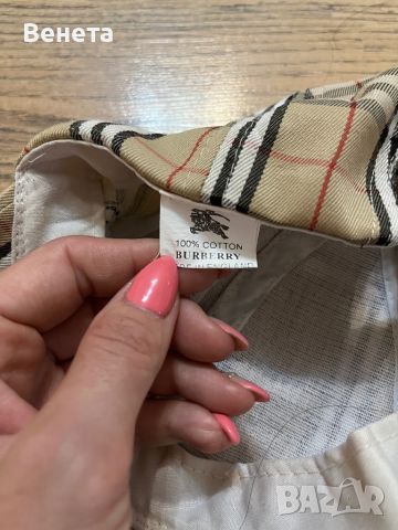 Лятна шапка с козирка Burberry, снимка 4 - Шапки - 46773506