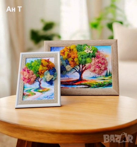 Декоративно пано "Четири сезона", снимка 2 - Декорация за дома - 52413622