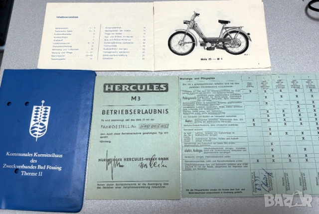 Легенда от 1973 год! Hercules M3 Sachs 504 ,47 cm3, 1,5 PS, 1.1kW, снимка 14 - Мотоциклети и мототехника - 53682081