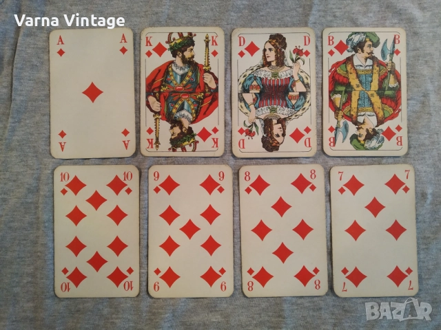 Редки стари карти за игра в скат. SCHMID Германия., снимка 5 - Карти за игра - 52134155