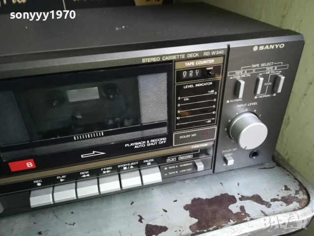 SANYO RD W340 DECK-MADE IN JAPAN ВНОС SWISS 0911251705LCHERY2, снимка 4 - Декове - 52352727