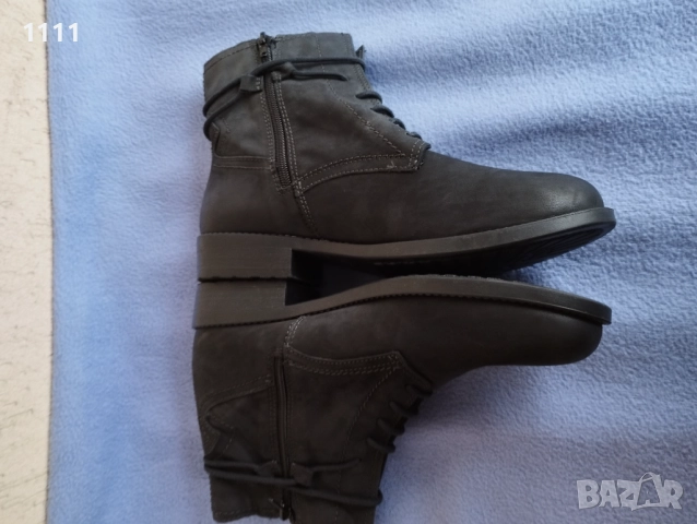 Нови Tamaris -естествена кожа., снимка 9 - Дамски боти - 52579994