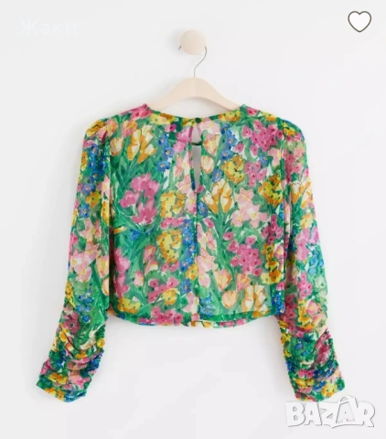 Ефирна дамска риза Lindex, снимка 3 - Ризи - 53944444