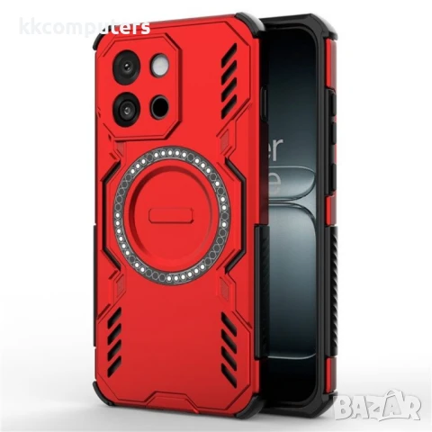 OnePlus 13s 5G / OnePlus 13T 5G Удароустойчив Magnetic /Butterfly Armor Hollow Heat Dissipation /PC , снимка 4 - Калъфи, кейсове - 50712457