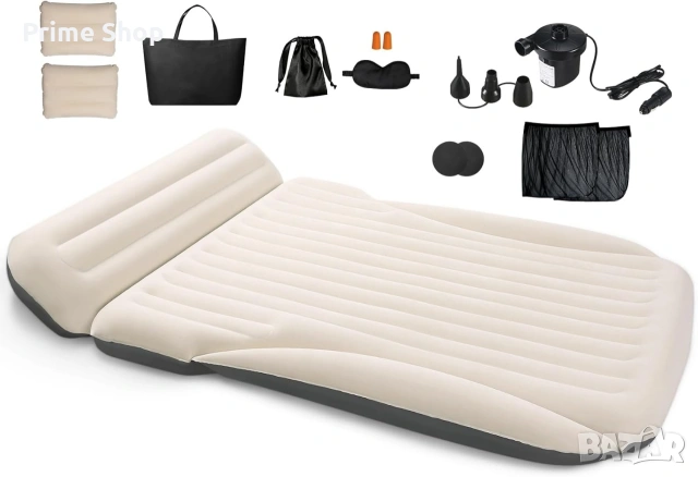 Надуваем матрак за багажник на автомобил 195x130x15см + помпа и аксесоари 