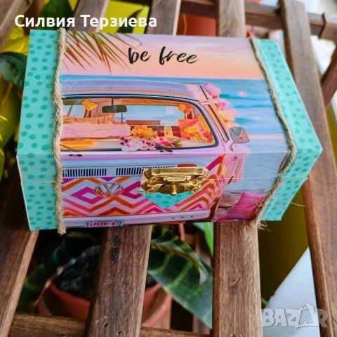 Ръчно изработена дървена кутия "Casablanca"