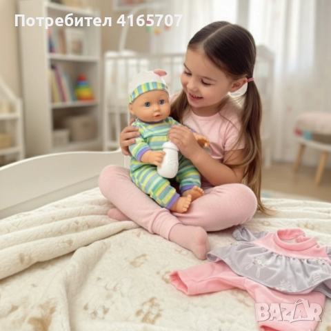 Бебе кукла Baby Doll с 10 звука и аксесоари - идеалният подарък, снимка 6 - Кукли - 52878302