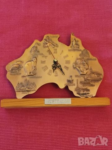 Настолен часовник, Австралия. , снимка 1 - Други ценни предмети - 46434135