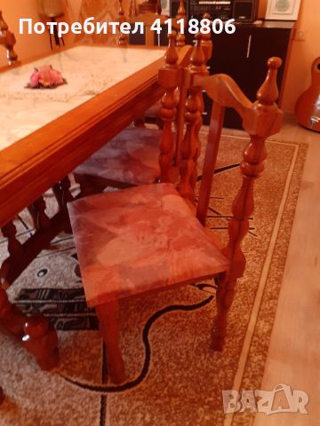 трапезна маса със столове, снимка 2 - Маси - 46125451