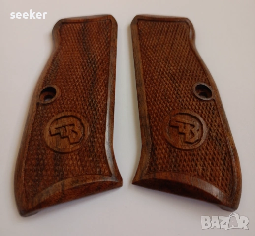 Орехови чирени за пистолет CZ 75/85 BD Police, снимка 2 - Оборудване и аксесоари за оръжия - 54142906