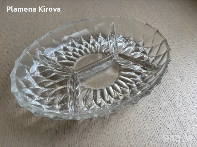 Оловен кристал | Захарница и плато за ядки, снимка 7 - Аксесоари за кухня - 50222085