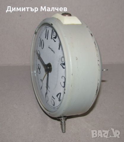 Стар руски часовник будилник Янтарь Янтар 4 камъка, запазен, снимка 3 - Други - 45169280