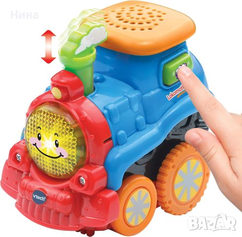 VTech Tut Tut Baby Flitzer, локомотив с музика и светлини , снимка 2 - Влакчета, самолети, хеликоптери - 45983902