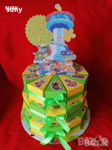 Картонена торта Пес патрул, снимка 5 - Други - 49668273